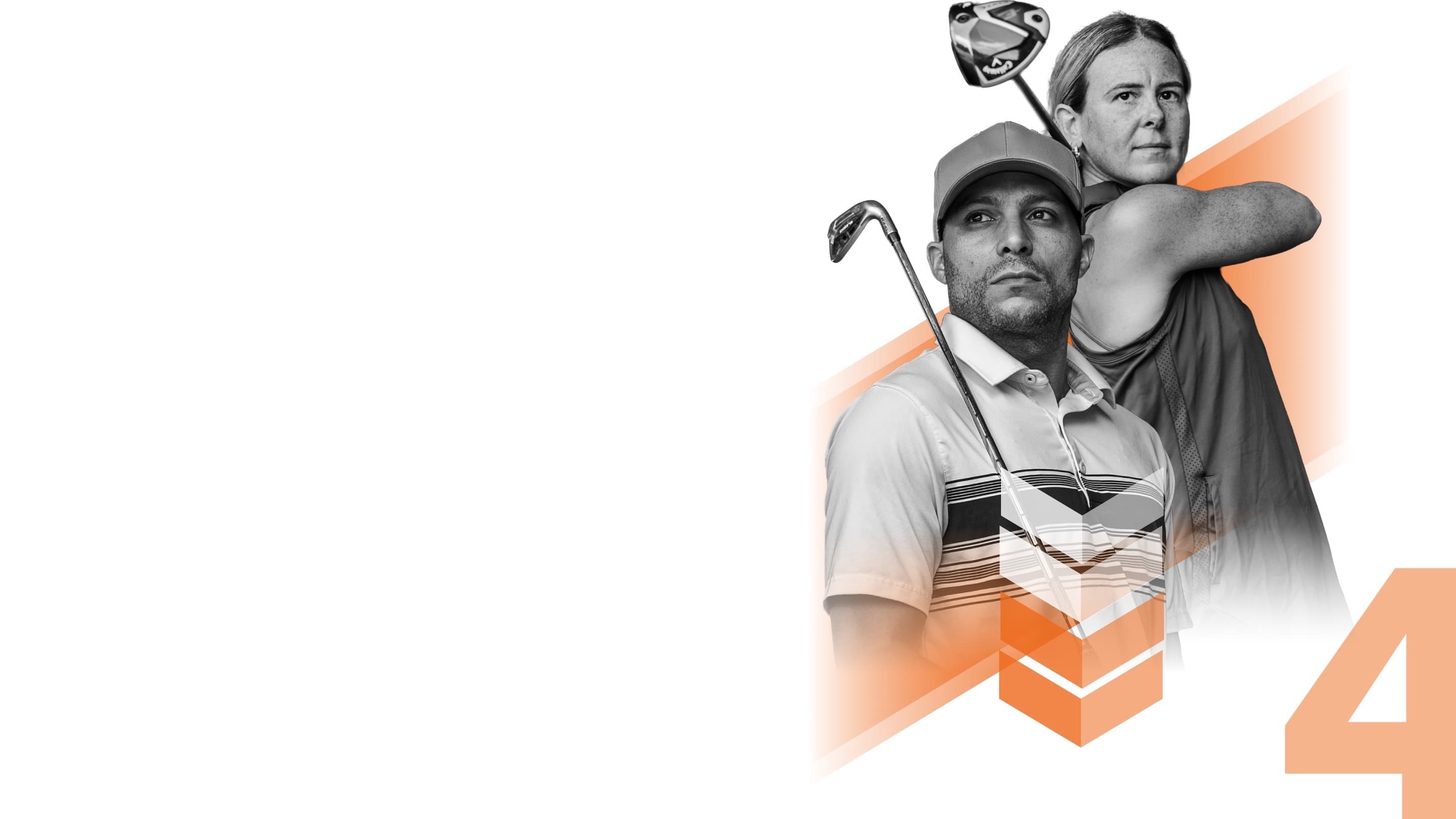 Multiple indoor golf simulator bays in use by 4‑person teams